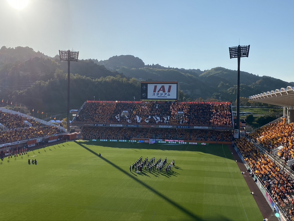 座席の見え方 Iaiスタジアム日本平はサッカー観戦に最適なスタジアム ひろたかブログ